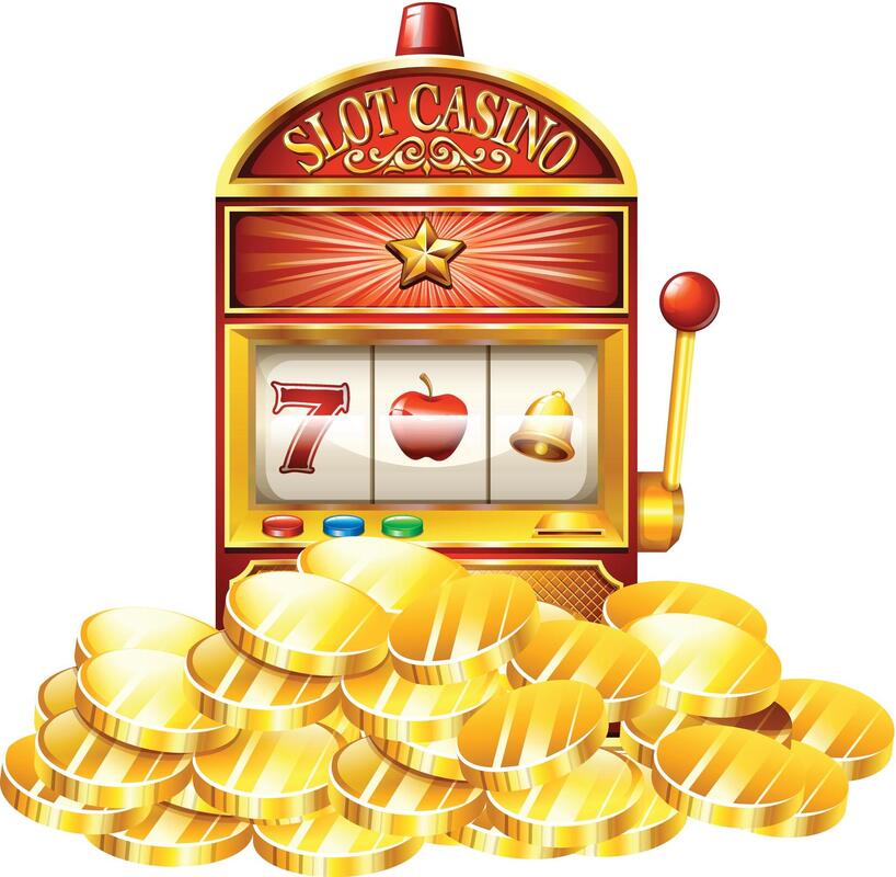 Licensed from https://yayimages.com/37014118/slot-machine-with-golden-tokens.html